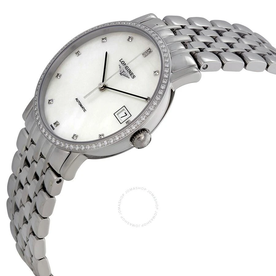 商品Longines|Elegant Automatic White Dial Stainless Steel Watch L48090876,价格¥18772,第2张图片详细描述