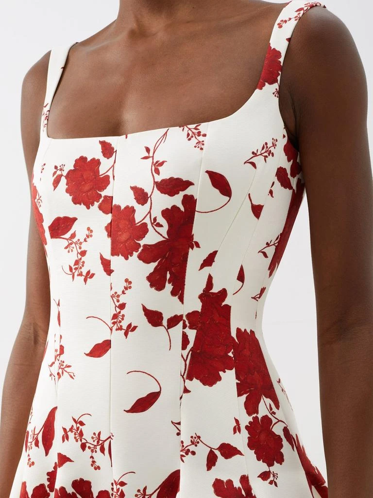 商品Emilia Wickstead|Vir square-neck floral-print taffeta dress,价格¥10628,第4张图片详细描述