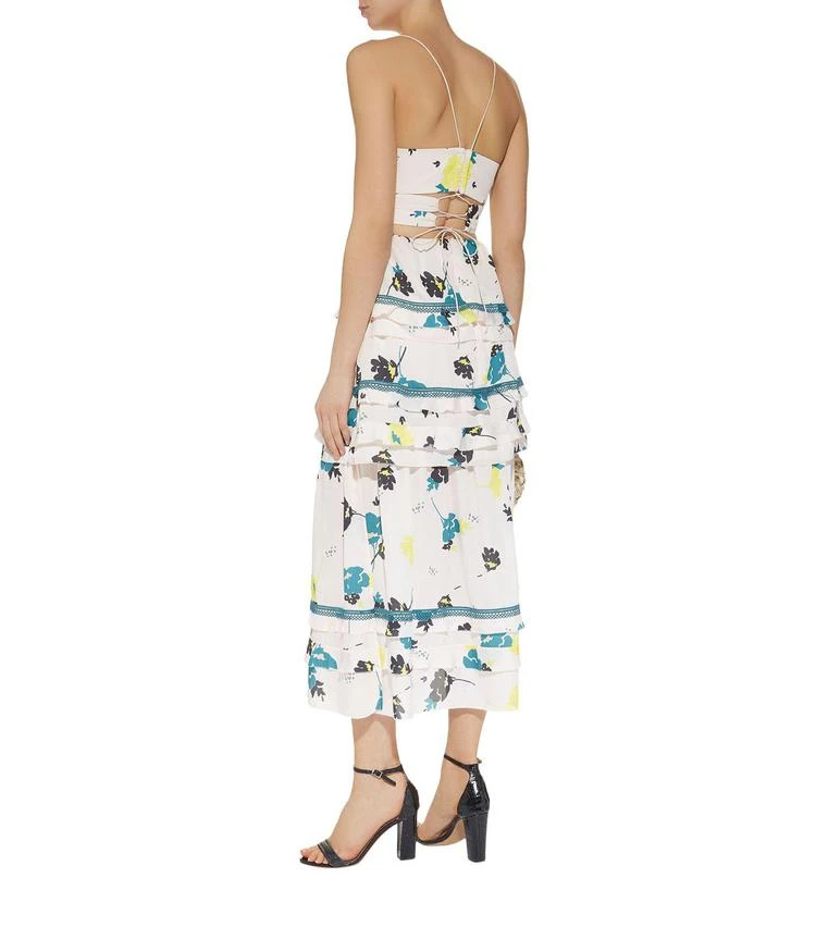 商品Self Portrait|Graphic Floral Midi Dress,价格¥1306,第3张图片详细描述