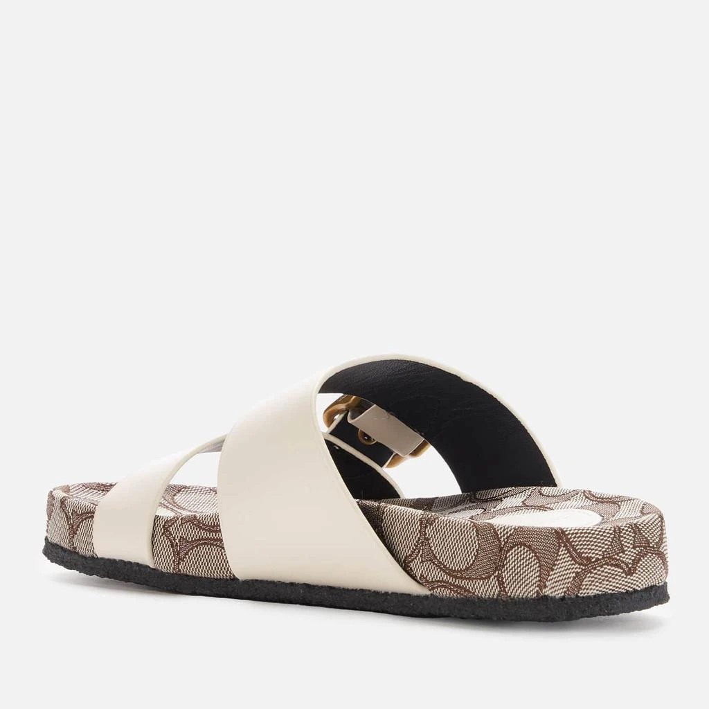 商品Coach|Coach Women's Addison Double Strap Sandals - Chalk,价格¥881,第2张图片详细描述