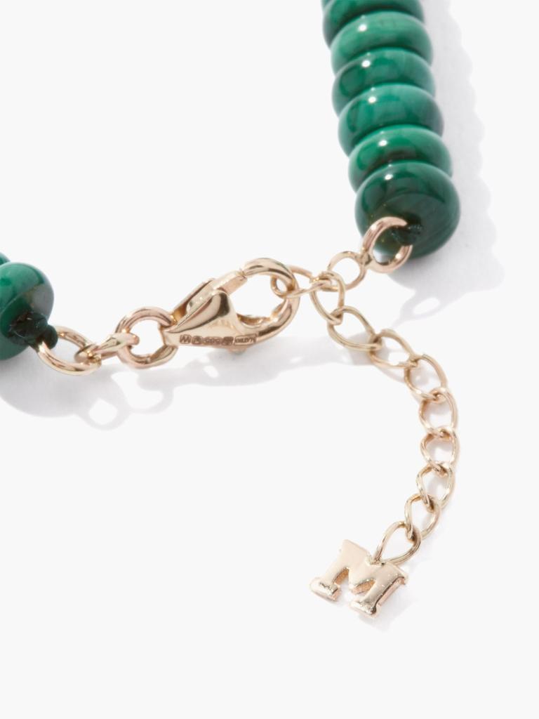 商品MATEO|Diamond, malachite & 14kt gold bracelet,价格¥6271,第6张图片详细描述