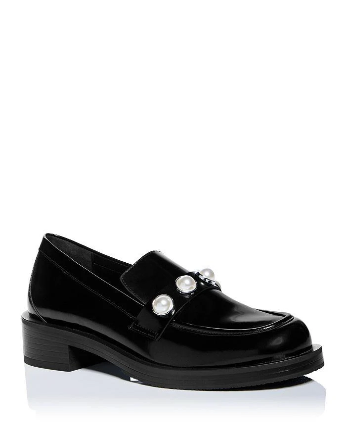 商品Stuart Weitzman|Women's Portia Bold Slip On Embellished Loafer Flats,价格¥2087,第1张图片