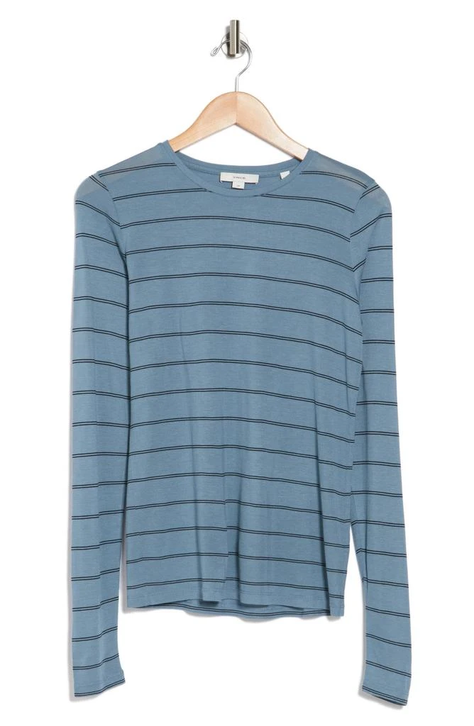 商品Vince|Stripe Long Sleeve Crewneck Shirt,价格¥152,第1张图片