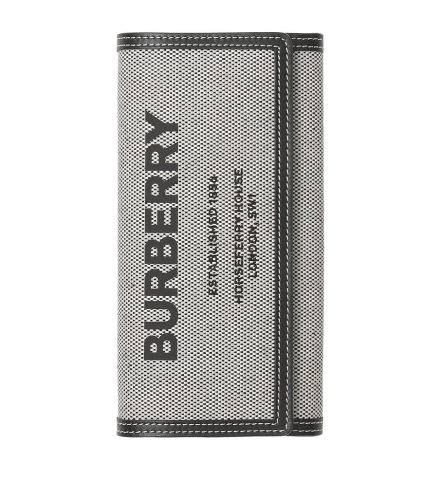 商品Burberry|Canvas Horseferry Print Continental Wallet,价格¥4339,第2张图片详细描述