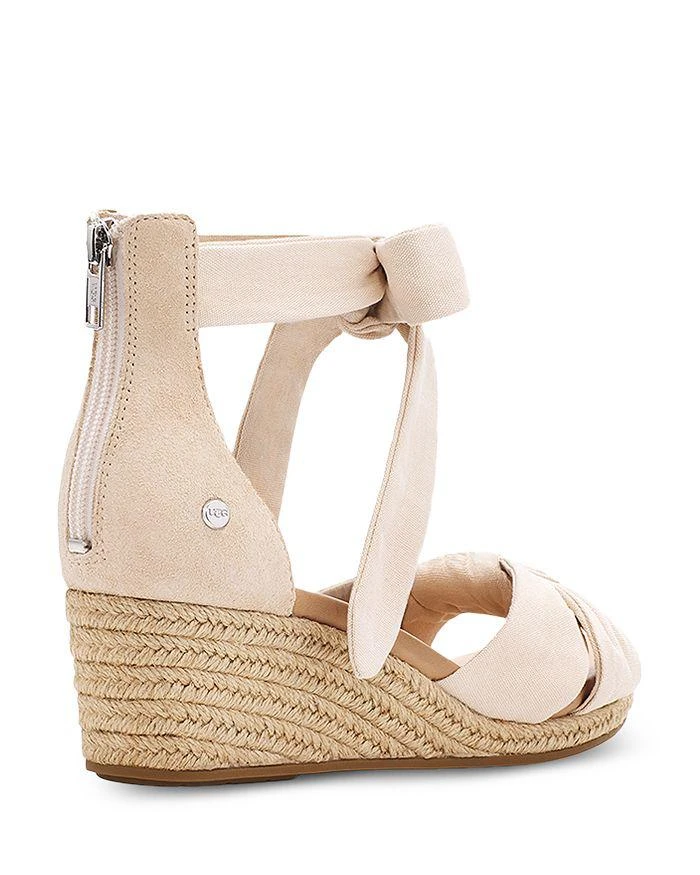 商品UGG|Women's Yarrow Ankle Tie Espadrille Wedge Sandals,价格¥739,第4张图片详细描述