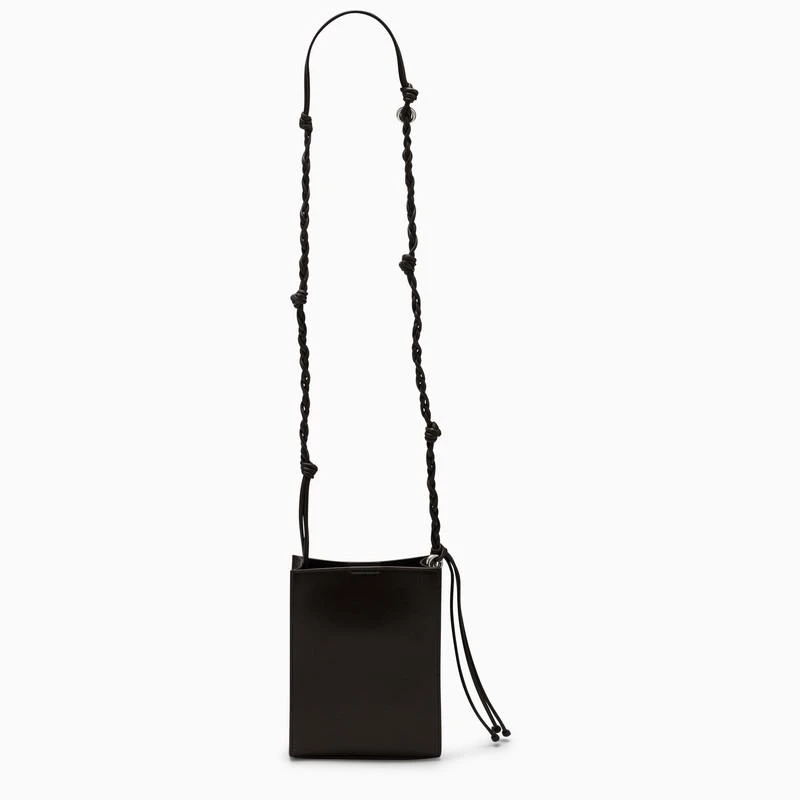 商品Jil Sander|Tangle ebony leather cross-body bag,价格¥5696,第4张图片详细描述