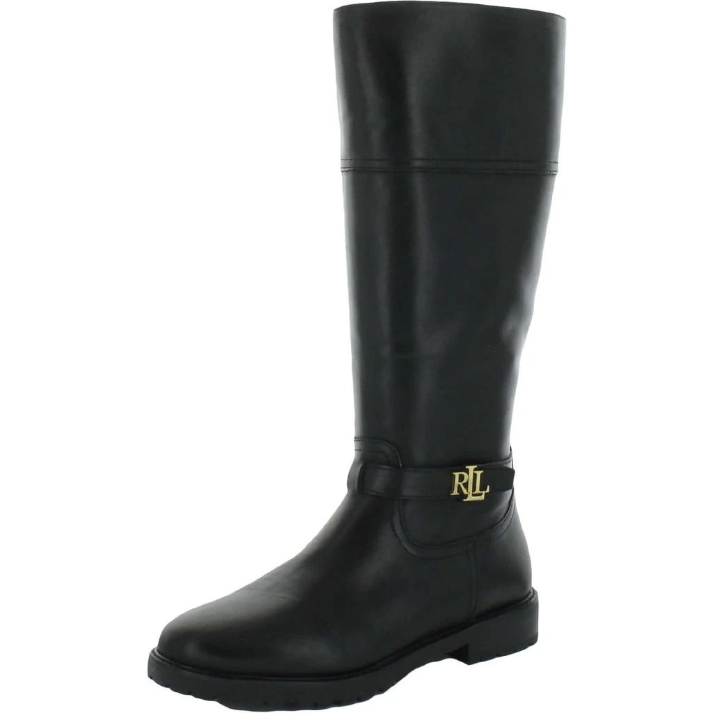 商品Ralph Lauren|Lauren Ralph Lauren Womens Everly Leather Tall Mid-Calf Boots,价格¥699,第2张图片详细描述