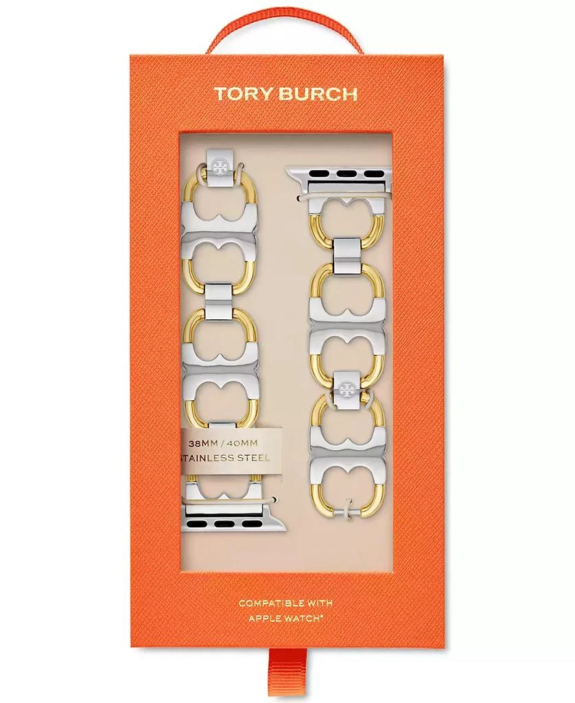 商品Tory Burch|Two-Tone Stainless Steel Gemini Link Bracelet For Apple Watch® 38mm/40mm,价格¥822,第3张图片详细描述