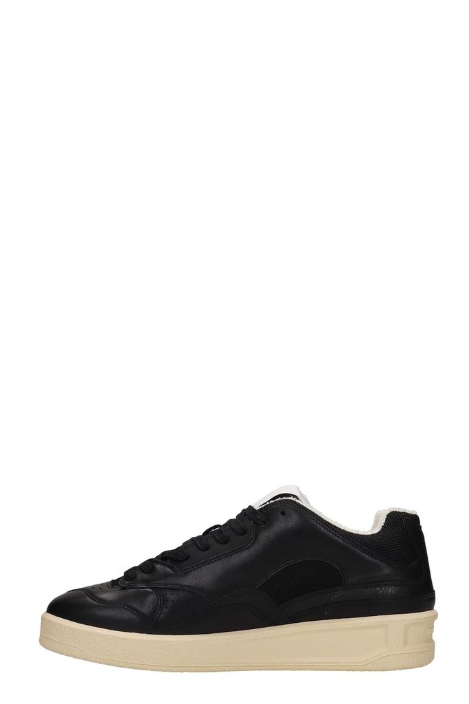 Jil Sander Sneakers In Black Leather商品第3张图片规格展示