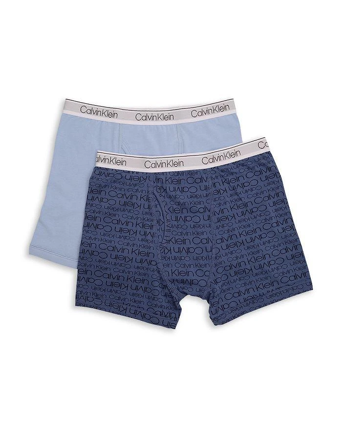 商品Calvin Klein|Boys' Boxer Briefs, 2 Pack - Big Kid,价格¥135,第1张图片详细描述