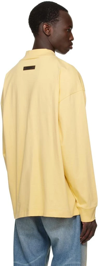 商品Essentials|Yellow Crewneck Long Sleeve T-Shirt,价格¥266,第3张图片详细描述