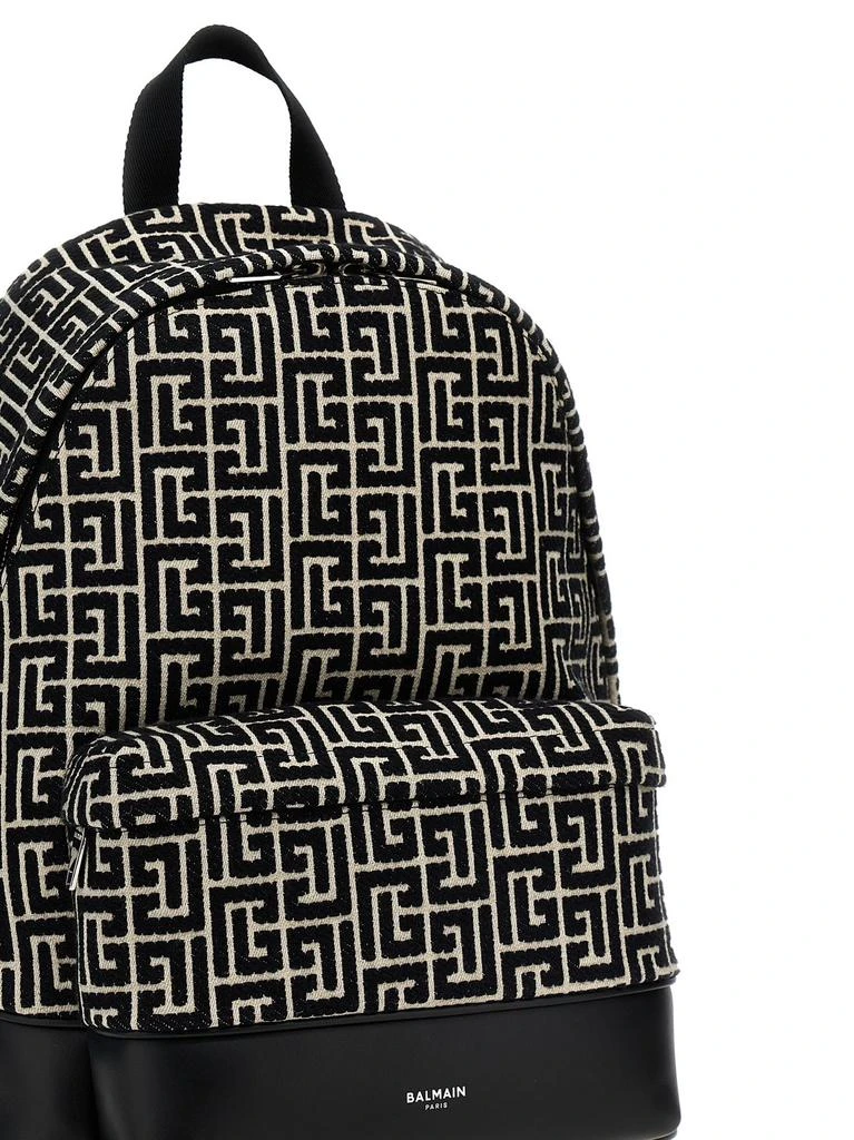 商品Balmain|Balmain Logo Detailed Monogram Backpack,价格¥8447,第3张图片详细描述