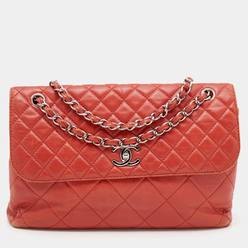商品[二手商品] Chanel|Chanel Orange Quilted Leather In-The-Business Flap Bag,价格¥19538,第1张图片