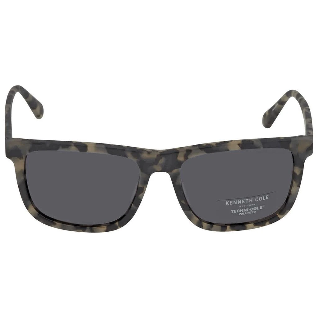 商品Kenneth Cole|Smoke Polarized Rectangular Men's Sunglasses KC7253 98D 59,价格¥185,第2张图片详细描述