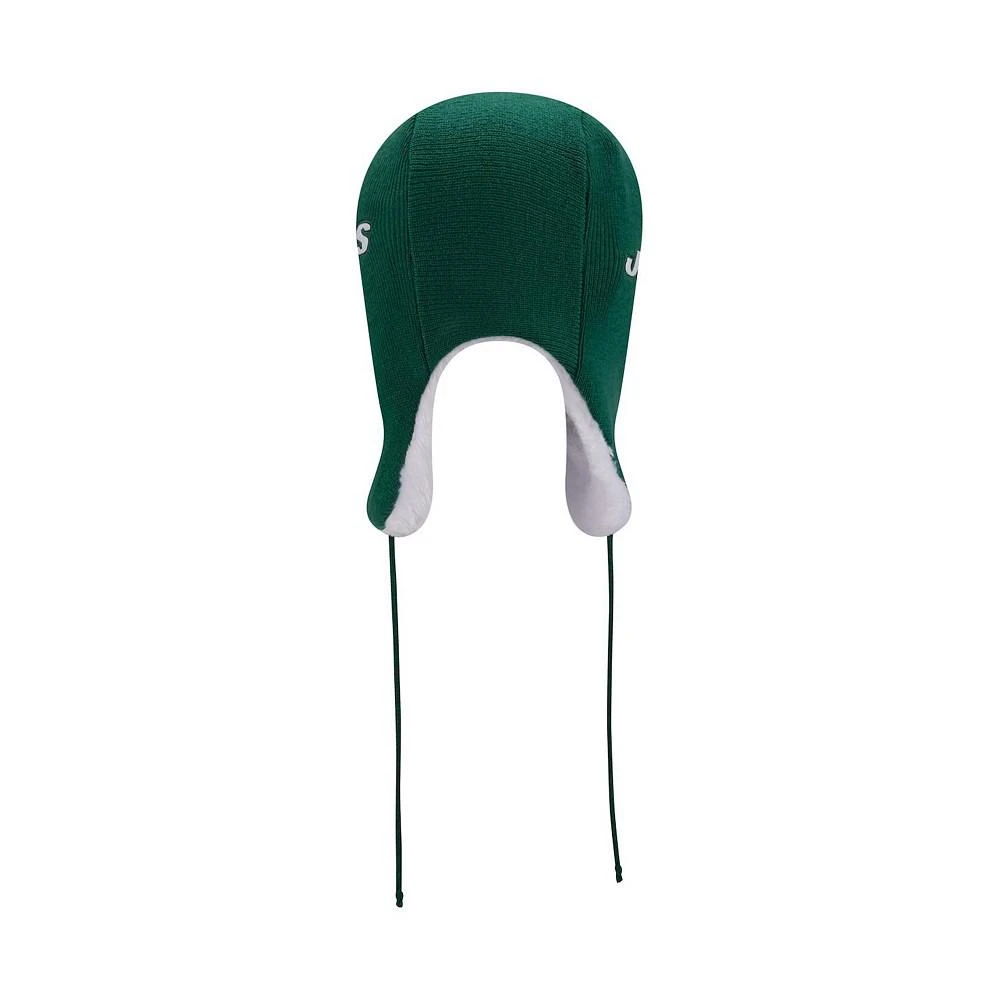 商品New Era|Men's Green New York Jets Helmet Head Trapper Knit Hat,价格¥261,第3张图片详细描述