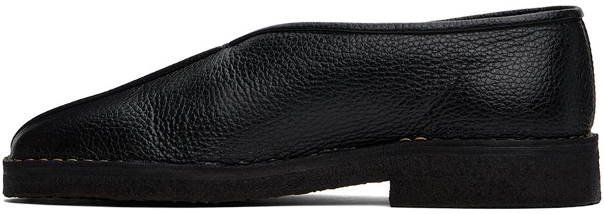 LEMAIRE piped crepe slippers blackルメール 9cffca4e-f8bc-31d2-9594-