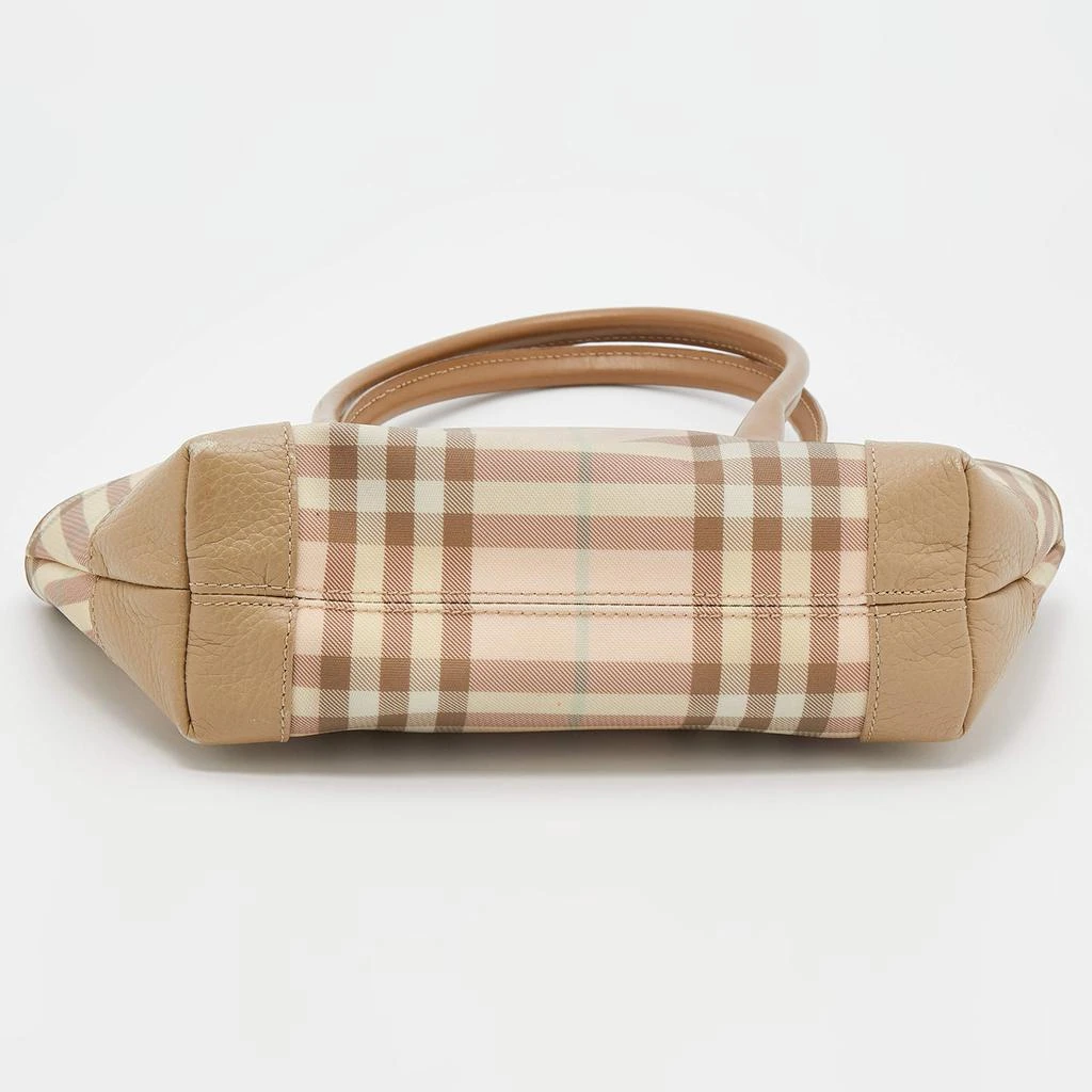 Burberry Pale Pink/Beige Nova Check Coated Canvas and Leather Tote 商品