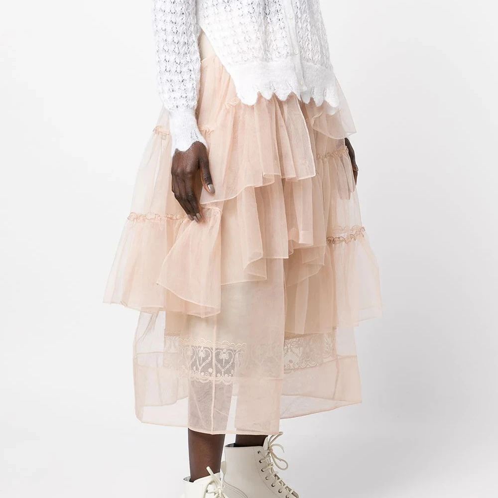 SIMONE ROCHA 女粉色女士半裙 30410035-NUDE 商品