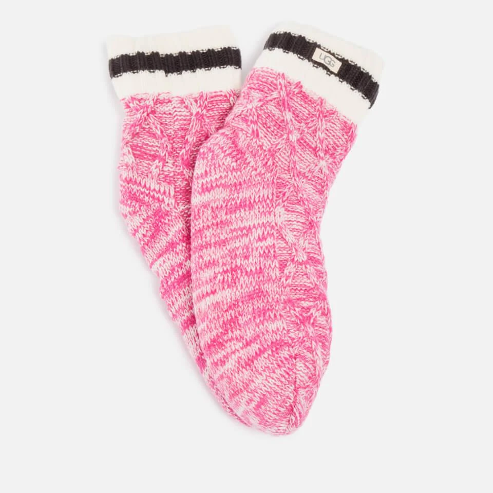商品UGG|UGG Deedee Fleece Lined Knit Quarter Socks,价格¥277,第1张图片