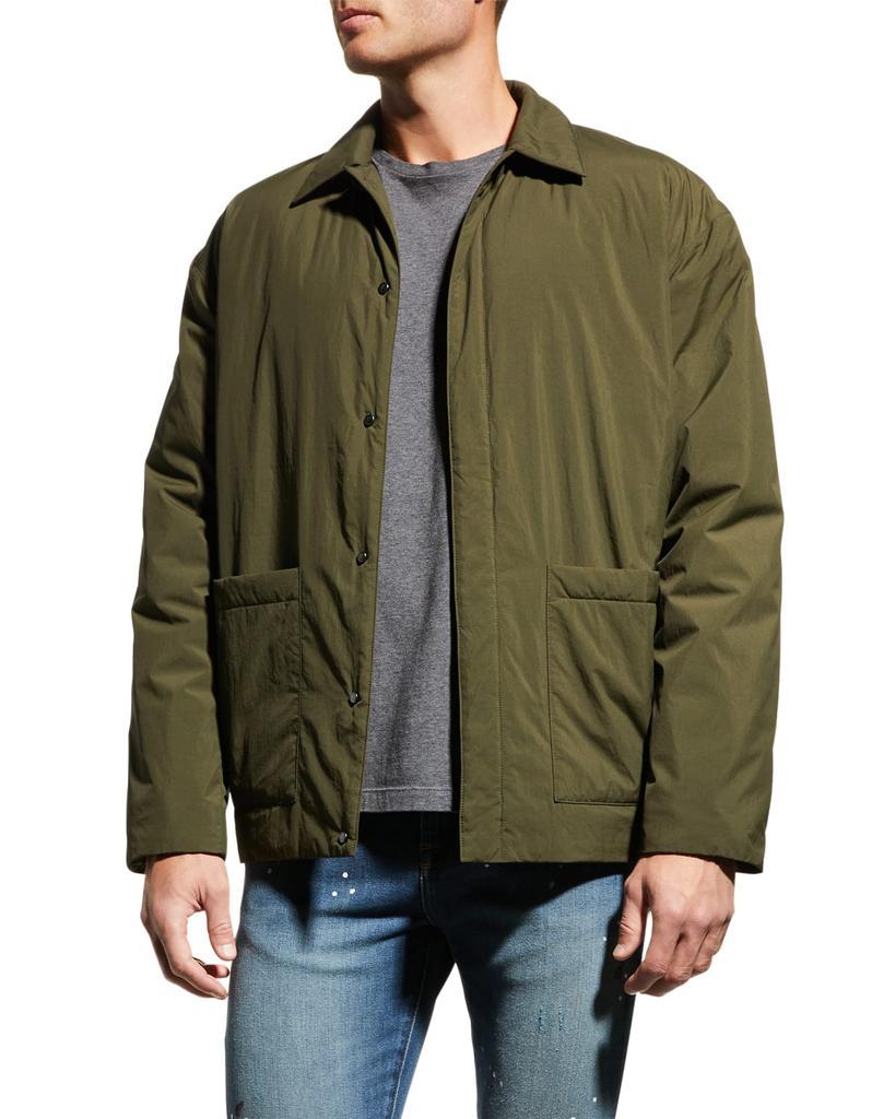 商品FRAME|Men's Solid Nylon Workwear Jacket,价格¥2563,第1张图片