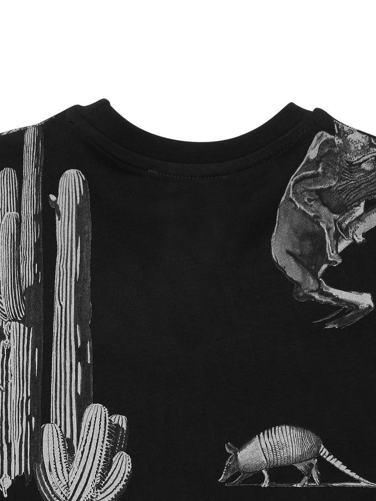 商品Neil Barrett|Printed Cotton Jersey T-shirt W/ Logo,价格¥436,第5张图片详细描述
