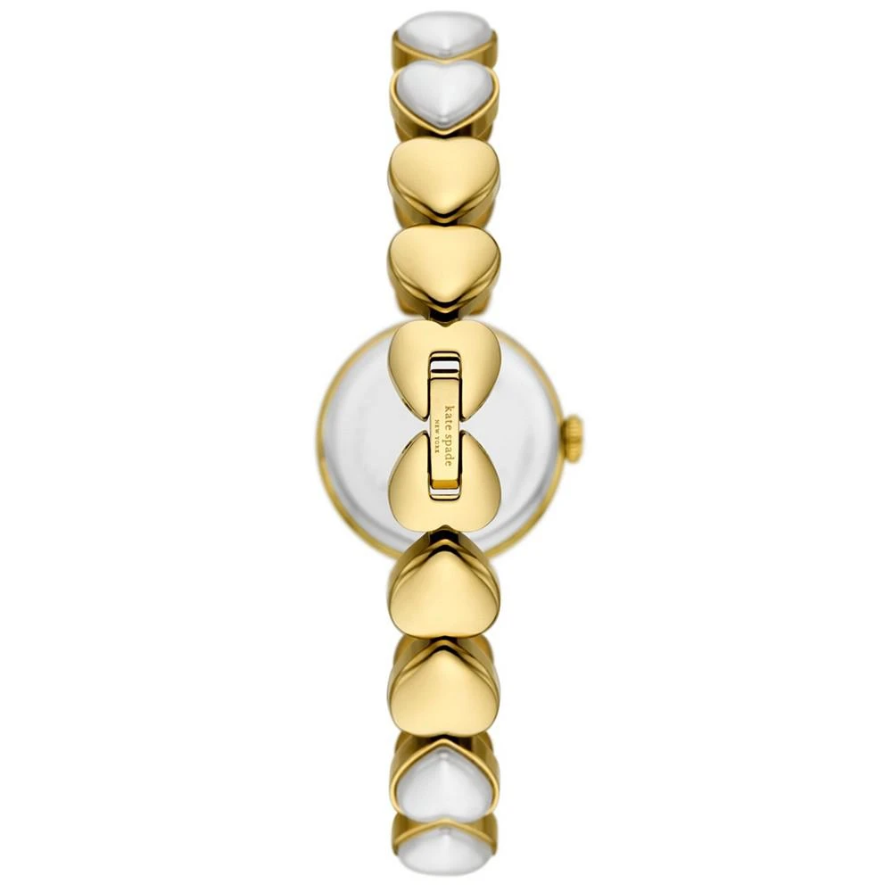 商品Kate Spade|Women's Monroe Three Hand Gold-Tone Stainless Steel and Imitation Pearl Watch 24mm,价格¥1717,第3张图片详细描述