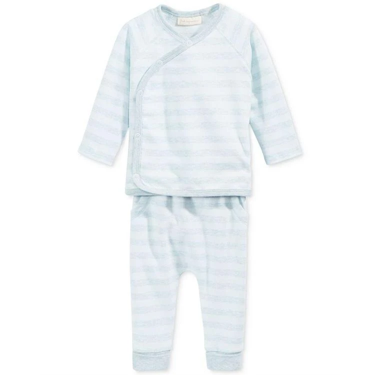 商品First Impressions|2-Pc. Striped Kimono Top & Pants Set, Baby Boys & Girls (0-24 months), Created for Macy's,价格¥58,第1张图片