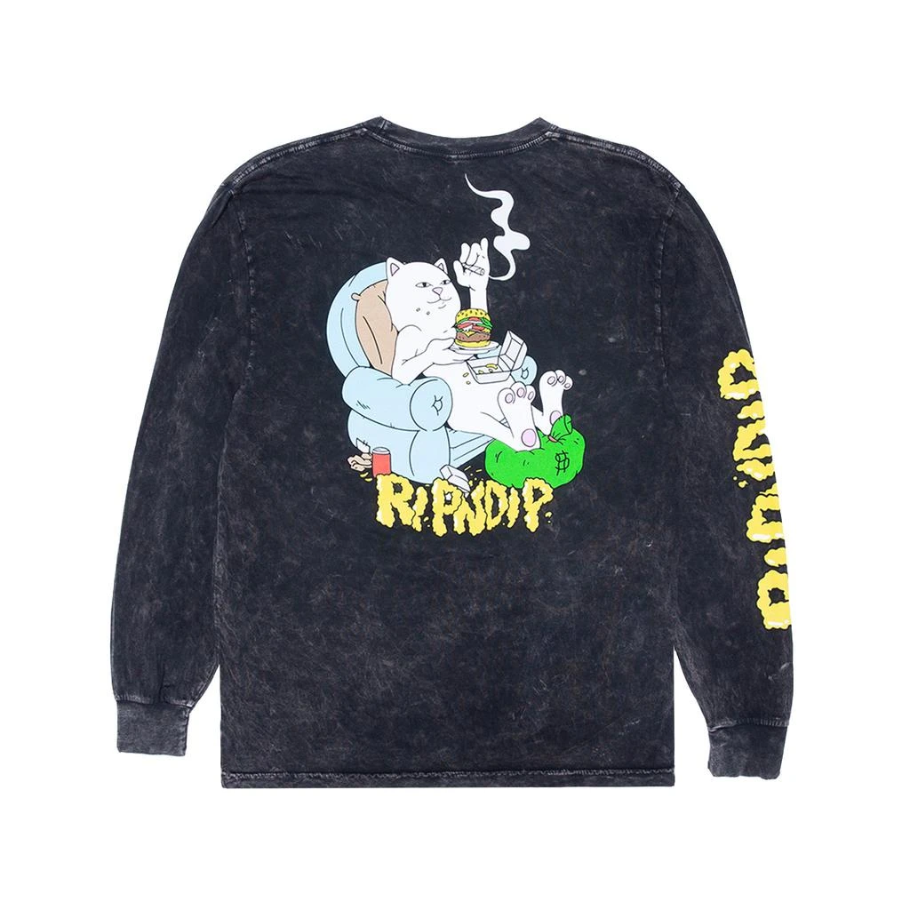 商品RIPNDIP|2 Moods Long Sleeve (Black Mineral Wash),价格¥151,第1张图片