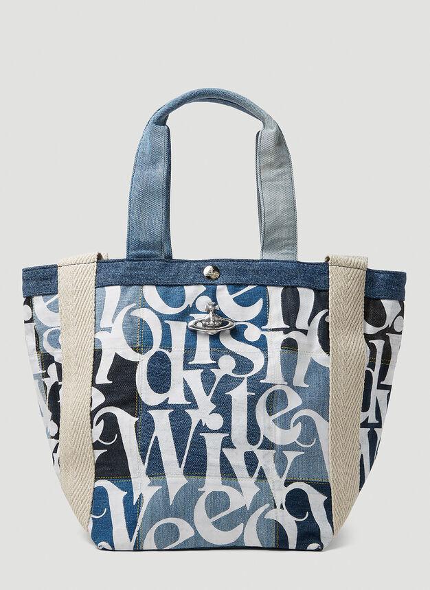 商品Vivienne Westwood|Worker Denim Runner Small Shoulder Bag in Blue,价格¥2271,第1张图片