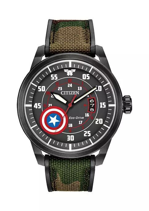 商品Citizen|Captain America Strap Watch,价格¥1793,第1张图片