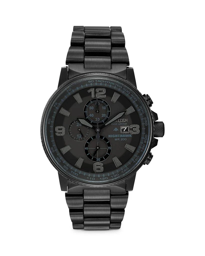 商品Citizen|Eco-Drive Blackout Nighthawk Chronograph, 42mm,价格¥4106,第1张图片