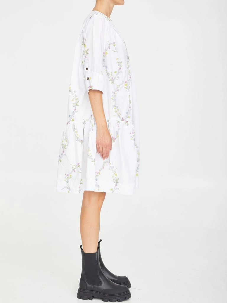 商品Ganni|Ganni Floral Cotton Dress,价格¥1375,第3张图片详细描述