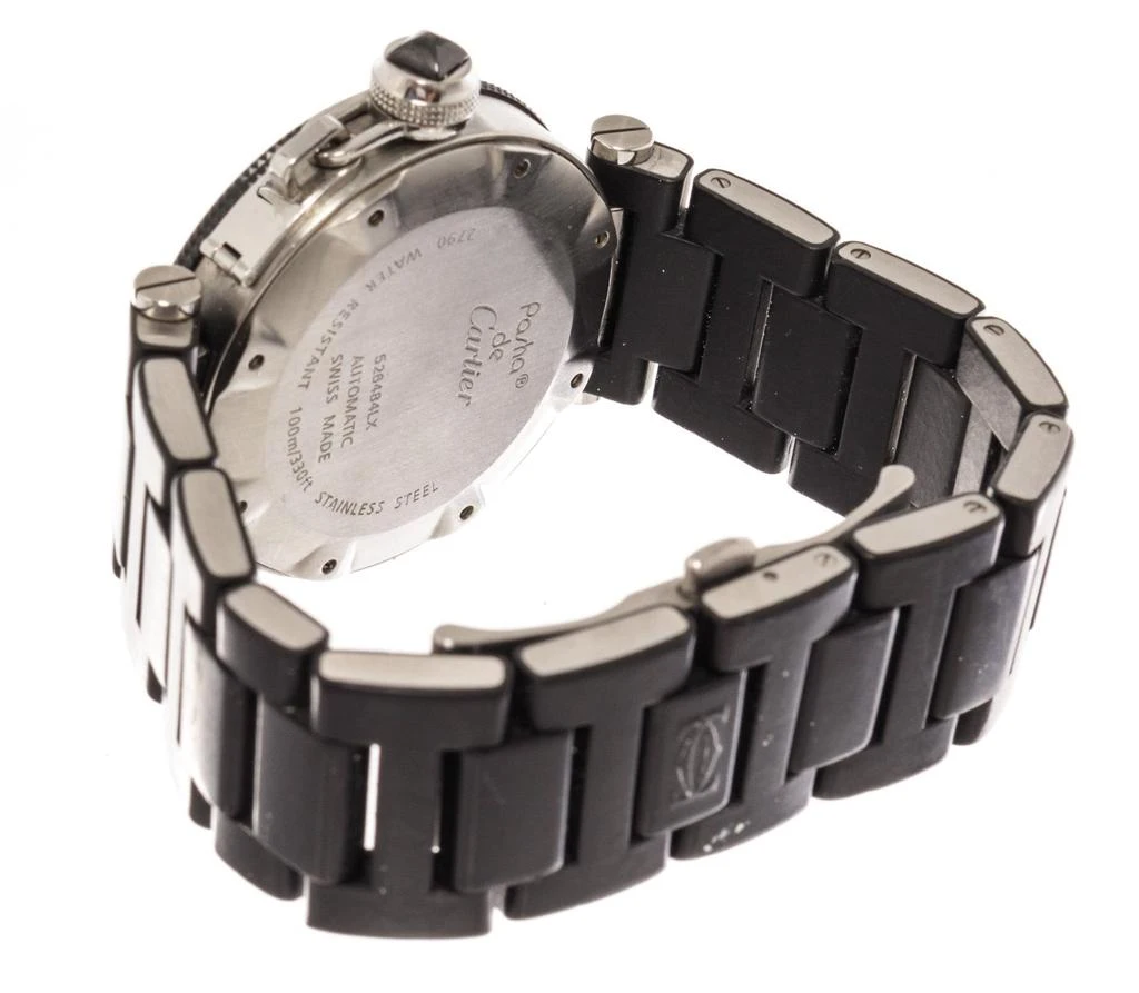 商品[二手商品] Cartier|Cartier Black SS Pasha 40mm Watch,价格¥35851,第4张图片详细描述