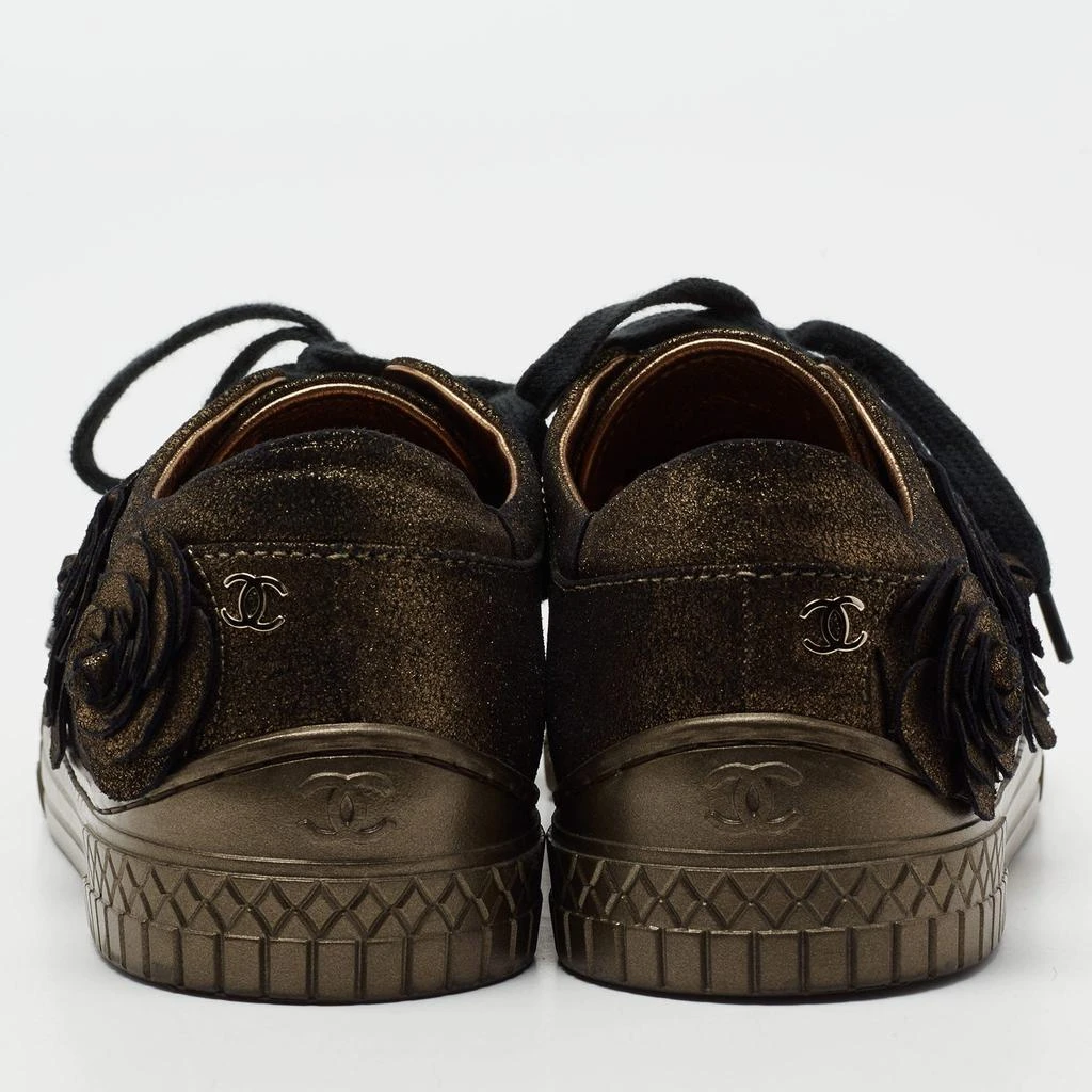商品[二手商品] Chanel|Chanel Metallic Suede Camellia Low-Top Sneakers Size 37.5,价格¥3403,第5张图片详细描述