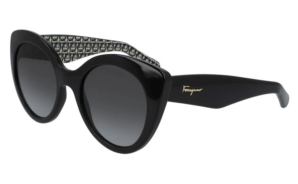 商品Salvatore Ferragamo|Hrey Gradient Butterfly Ladies Sunglasses SF964S 001 54,价格¥522,第1张图片