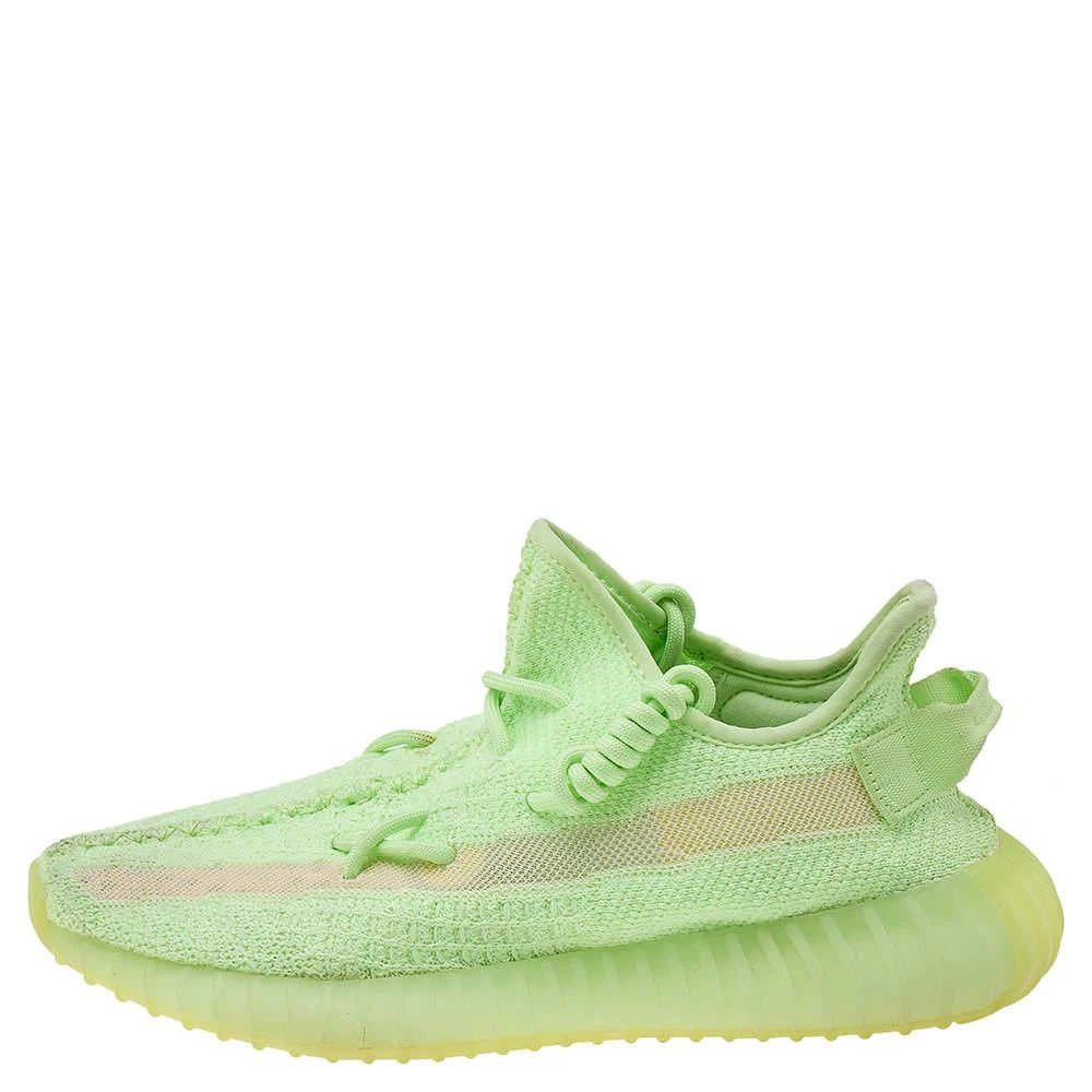 商品[二手商品] YEEZY|Yeezy x Adidas Green Knit Fabric Boost 350 V2 "Glow in The Dark" Low Top Sneakers Size 39 1/3,价格¥1213,第2张图片详细描述