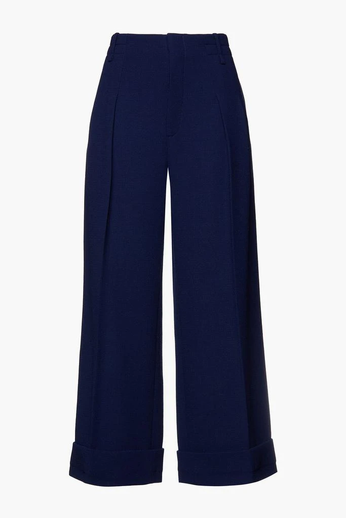 商品ROLAND MOURET|Eshmore pleated wool-crepe wide-leg pants,价格¥1426,第1张图片