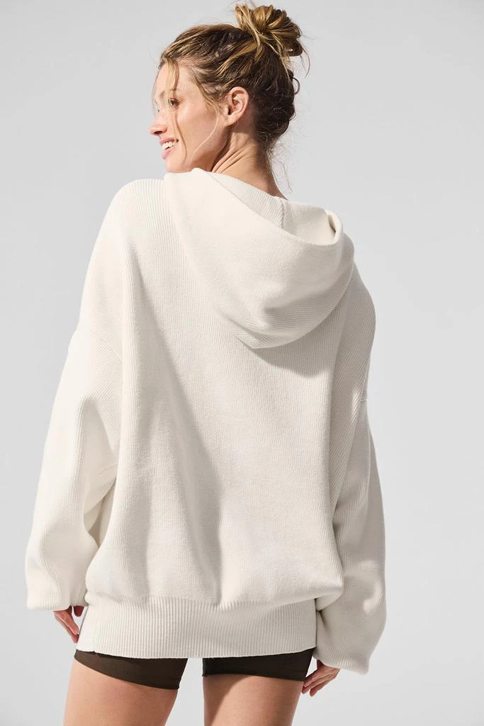 商品Alo|Scholar Hooded Sweater - Ivory,价格¥1674,第2张图片详细描述