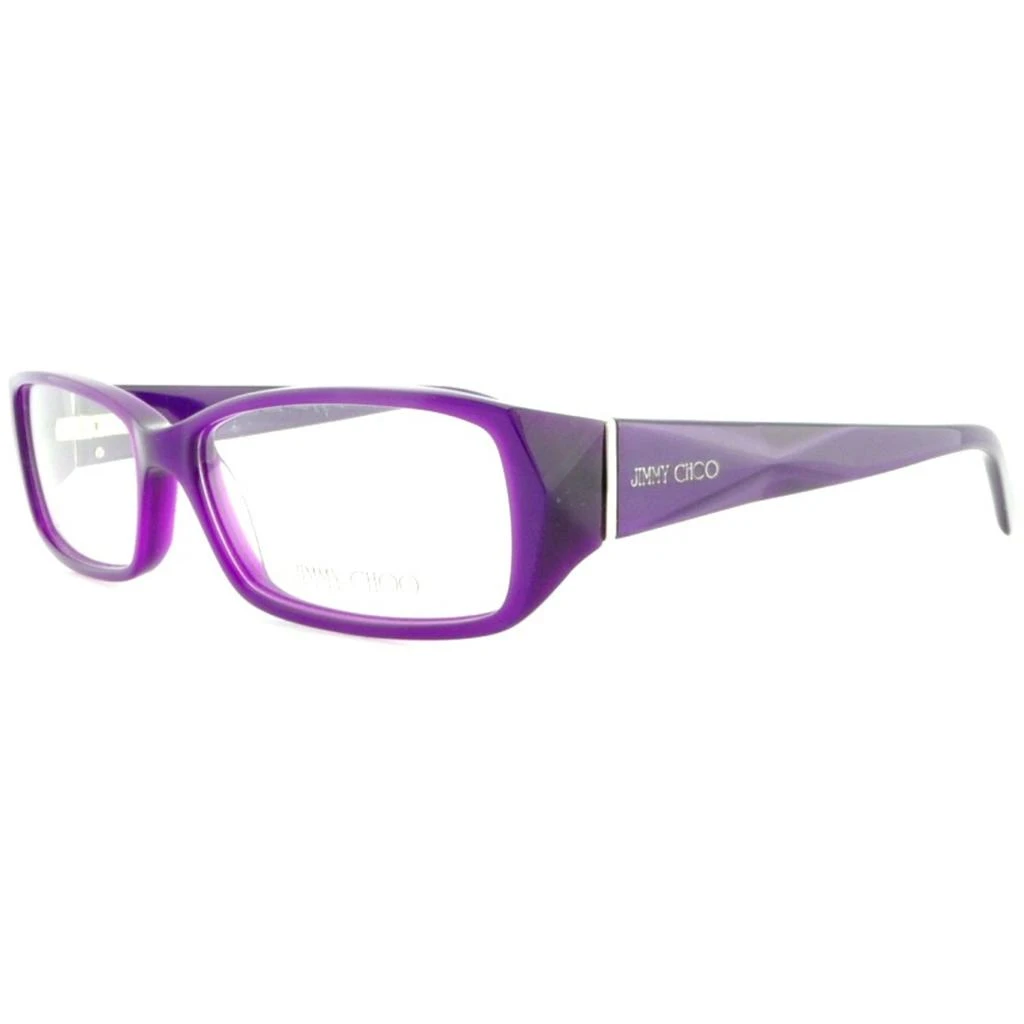 商品Jimmy Choo|Jimmy Choo Women's Eyeglasses - Opal Violet Plastic Rectangular | JIMMY CHOO 74 0AYA,价格¥637,第1张图片