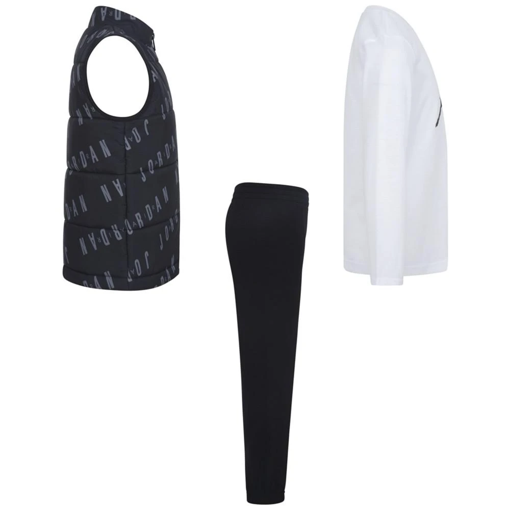商品Jordan|Little Boys Jumpman Printed Vest, T-shirt and Pants, 3-Piece Set,价格¥381,第4张图片详细描述