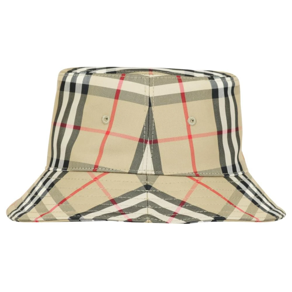 商品Burberry|Beige Check Gabriel Bucket Hat,价格¥1517,第3张图片详细描述