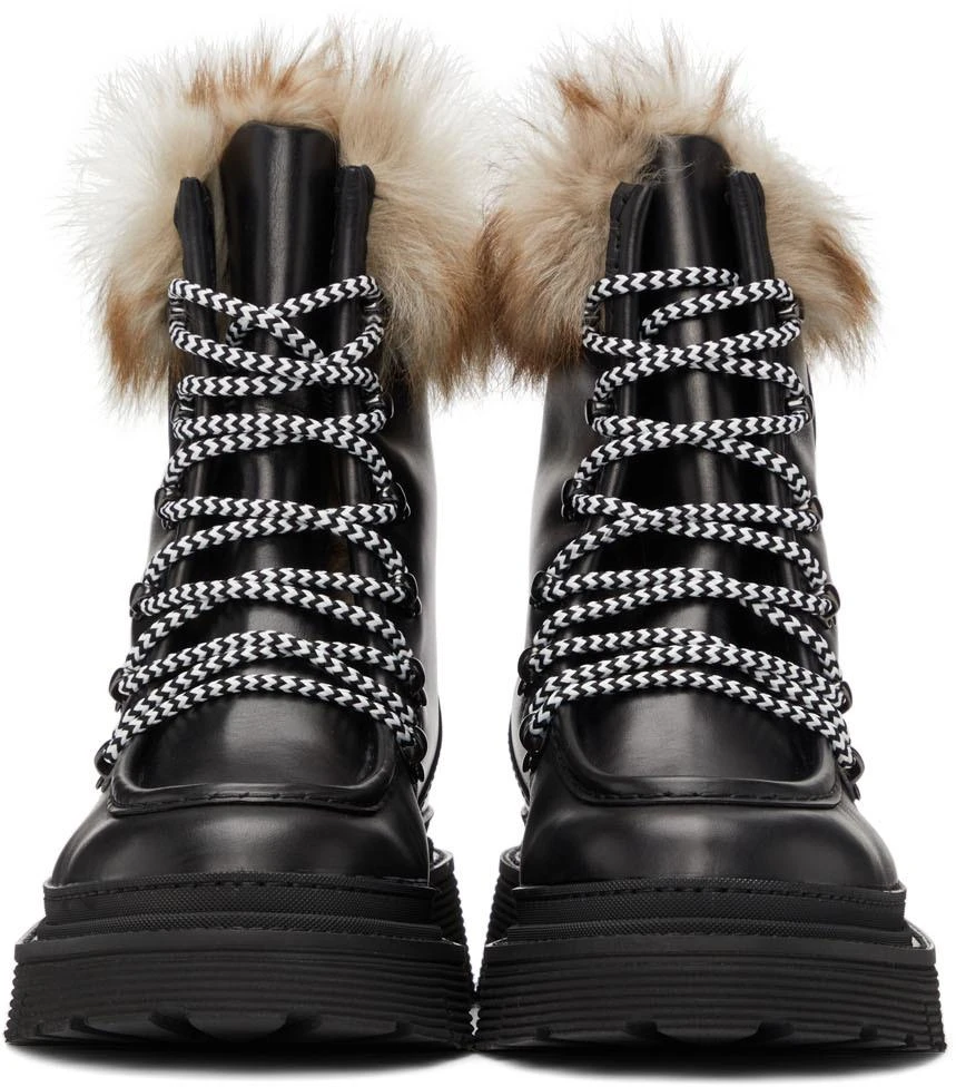 商品Giorgio Armani|Black Neve Hiking Boots,价格¥9808,第2张图片详细描述