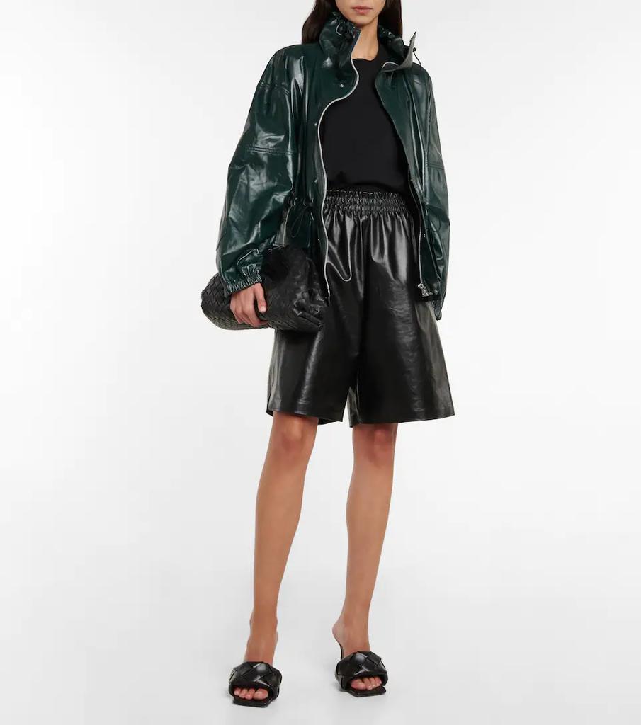 Hooded leather jacket商品第2张图片规格展示