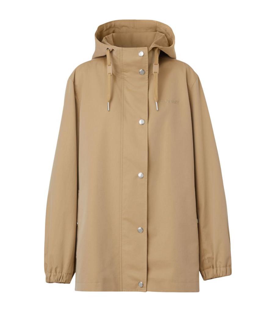 商品Burberry|Tropical-Gabardine Hooded Jacket,价格¥13047,第1张图片