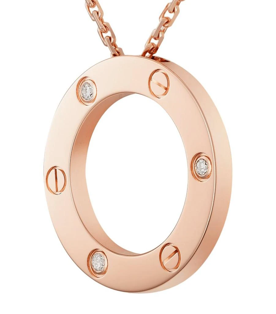 Rose Gold and Diamond LOVE Necklace 商品