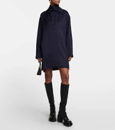 商品Jil Sander|高领缎布迷你连衣裙,价格¥9493,第2张图片详细描述