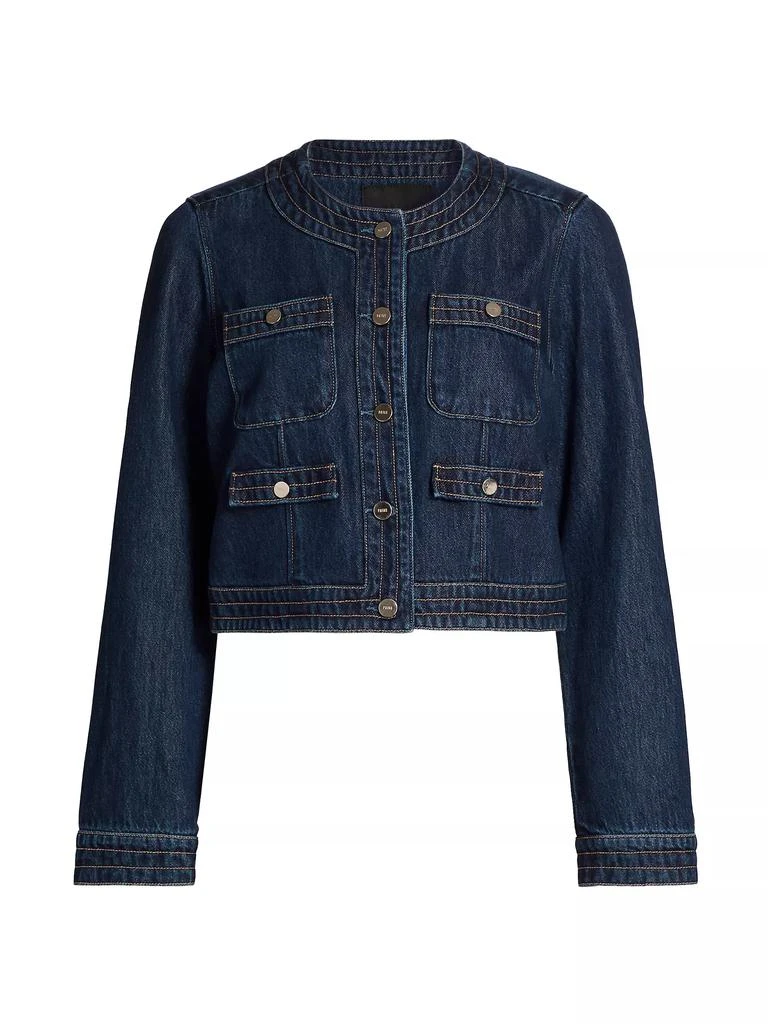 商品Paige|Kiya Denim Crop Jacket,价格¥2242,第1张图片