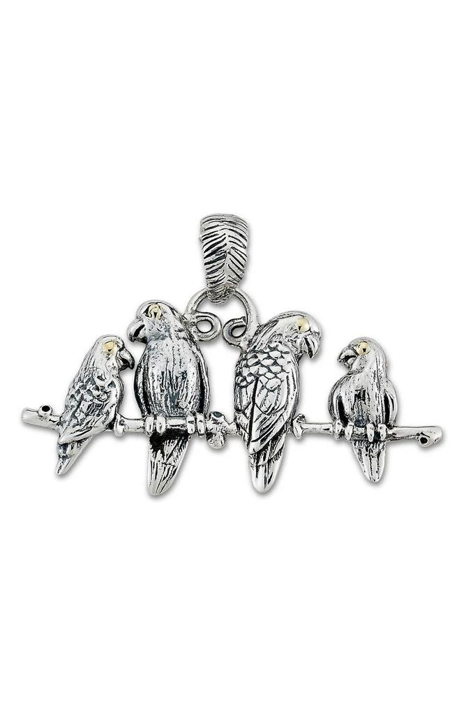 商品SAMUEL B.|18K Yellow Gold & Sterling Silver Birds on Branch Pendant,价格¥525,第1张图片