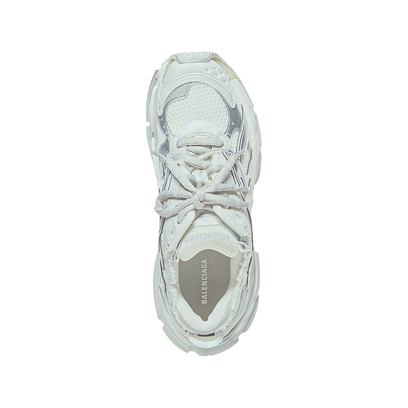 巴黎世家 23新款 男白银色网布尼龙低帮运动鞋 商品