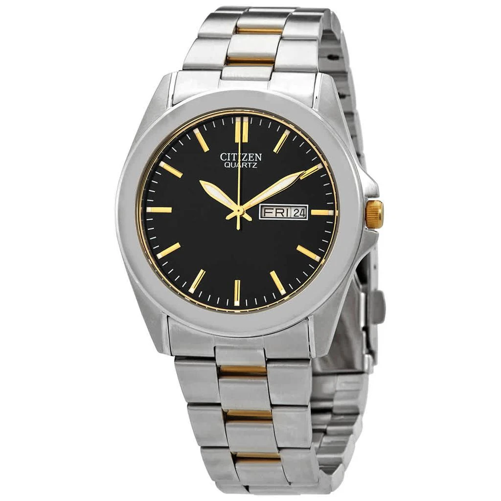 商品Citizen|Quartz Black Dial Two-tone Men's Watch BF0584-56E,价格¥637,第1张图片